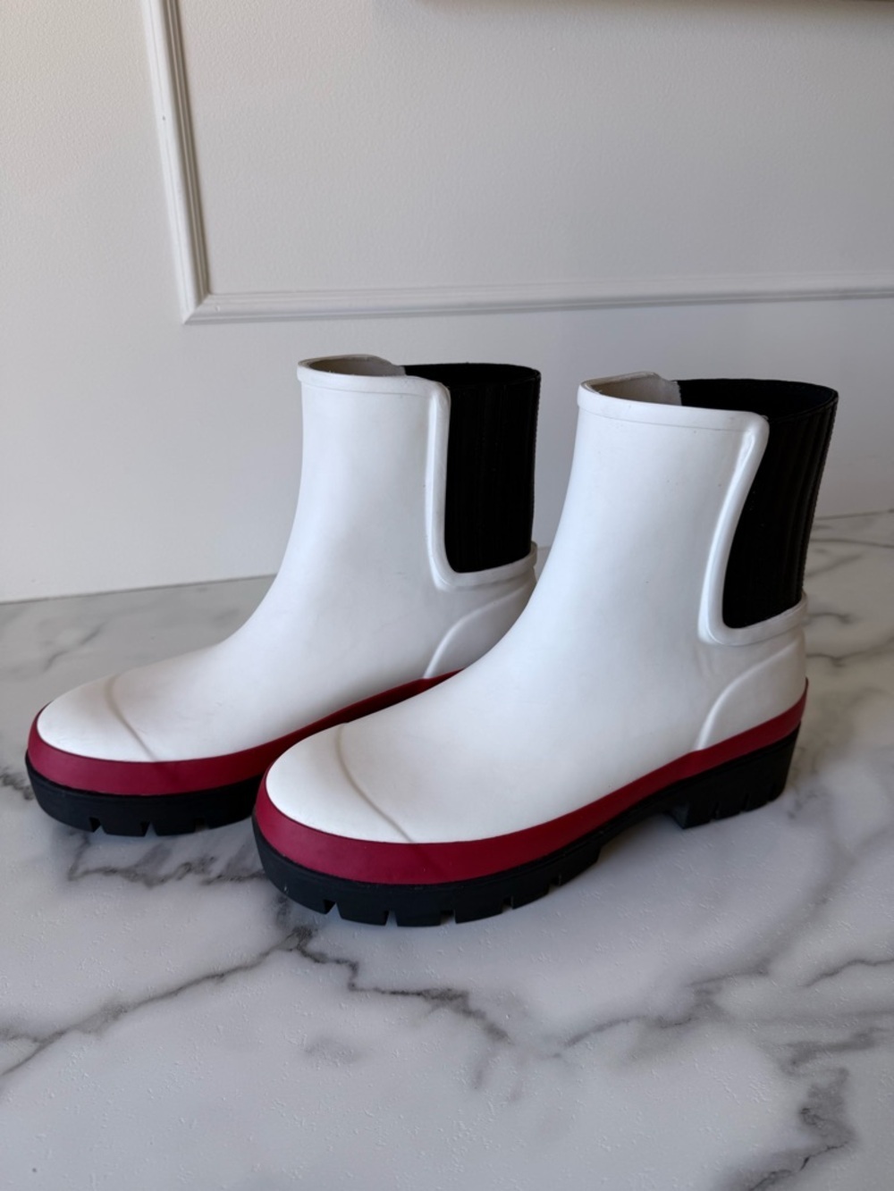 Tory Burch Foul Weather Rain Boot size 10 Outdoor Granola Gorpcore Spring - Picture 3 of 7